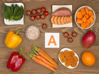 Products with vitamin A