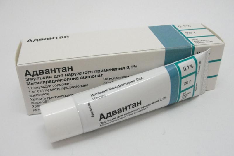 Antiallergic hormonal drug of the latest generation Advantan